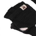 thumbnail image 5 of USB Heated Gloves Mitten Men Women Winter Knitted Fingerless Hand Warmer Heating Gloves for Office Work Black, 5 of 5