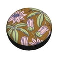 thumbnail image 3 of 17'' Floral Art Patterns Tire Cover, Universal Spare Wheel Covers, Dust-Proof, Water-Proof, Sun-Proof and Corrosion-Proof, 3 of 9