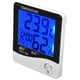 thumbnail image 3 of Monitor de humedad monitor de temperatura ambiente función de reloj despertador con pantalla de luz LED de retroiluminación de una tecla para oficina para el hogar ANGGREK Otros, 3 of 8