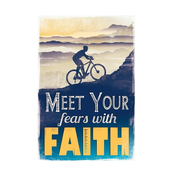 Trademark Fine Art Judi Bagnato Meet Fear with Faith Canvas Wall Art