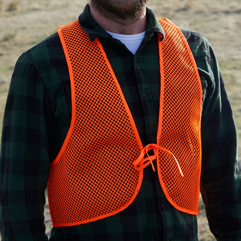 Allen Company Mesh Hunting Vest Quiet Lightweight One Size Fits Most High Visibility Orange