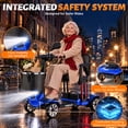 thumbnail image 5 of Havlo 4-Wheel Mobility Scooter for Seniors & Adults, 12.4-Mile Range, Removable Lithium Battery, Wider Adjustable Seat & Armrests, Foldable Electric Mobility Scooter for Everyday & Outdoor Use,Blue, 5 of 12