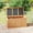 67 Gallon - Light Brown, variant on 112 Gallon Outdoor Wooden Deck Box Solid Wood Storage Box Seat & Table Top for Patio Furniture Cushions, Pool Toys & Garden Tools