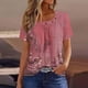 thumbnail image 1 of Fiudx Ofertas y Liquidaciones Camiseta Plisada de Manga Corta para Mujer, 1 of 5