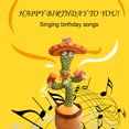 thumbnail image 3 of Dancing Cactus Toy 60pcs Canciones Cantando Talking Record Luz LED Juguetes de peluche Ehuebsd libre de BPA, 3 of 8