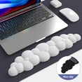 thumbnail image 3 of Wweixi Memory Sponge Wrist Rest Pad Soft And Elastic Fine Stitching No Loose Thread Suitable For Mouse White, 3 of 6