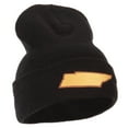 thumbnail image 4 of Tennessee State Map Embroidered Long Beanie - Black OSFM, 4 of 5