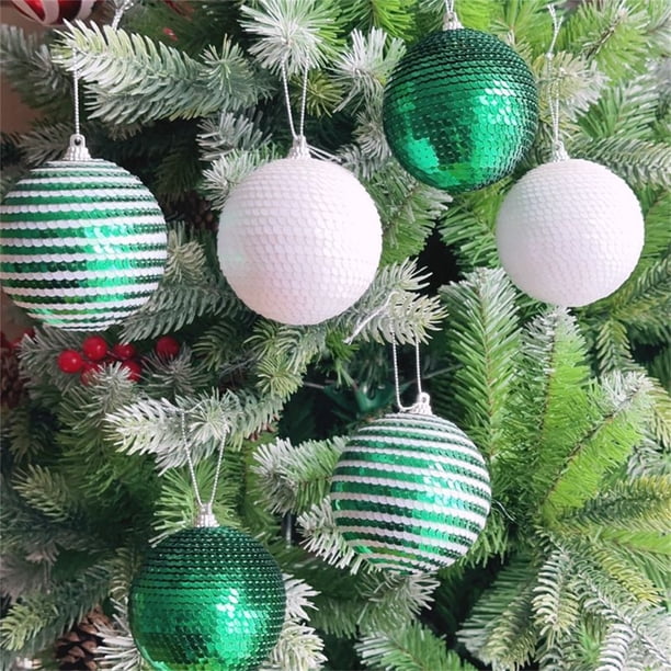 Bola de Lentejuelas onlyliua Colgante Decorativo de espuma 6 piezas