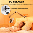 thumbnail image 3 of TIKBBRMG Adjustable Tablet Phone Holder for Desk Bed, Adjustable Tablet Phone Stand for Bed, Flexible Tablet Arm Clamp Compatible with iPhone 17 16 15 Pro iPad Kindle Galaxy Tab 4.7-12.9 Inch, 3 of 8