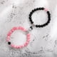 thumbnail image 5 of Heart Matching Couple Bracelets - Natural Stone Beads Yoga Bracelet for Romantic Lovers - Perfect Valentine's Day Gift, 5 of 5