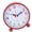 Red, variant on Noiseless Educational Analog Alarm Clock For Students Clear Numbers Night Light Powered For Bedsides