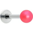thumbnail image 1 of Body Candy 16G Stainless Steel Matte Pink Ball Labret Monroe Top Ear Cartilage Tragus Piercing Jewelry 5/16, 1 of 8