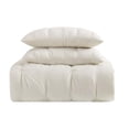 thumbnail image 2 of Truly Soft Pleated Ivory King Duvet Cover Set, 2 of 4