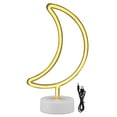 thumbnail image 2 of Sign Light, Lampe de Table Décorative en Forme de Lune Néon LED pour Dortoir, 2 of 8