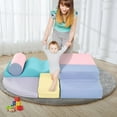 thumbnail image 3 of Aukfa 6-Piece Kids Climbing Toys, Baby Climber Blocks for Toddlers, Foam Play Gym Climbing Structures for Indoor Climb - Multicolor, 3 of 8