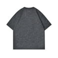 thumbnail image 3 of AHTJRT Mens Oversized Acid Wash Short Sleeve Cotton Unisex Casual Summer Tees Gray XL, 3 of 3