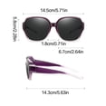 thumbnail image 3 of Polarized Sunglasses Fit Over Glasses for Men Women, Oversized Square Shades UV Protection Beige, 3 of 4