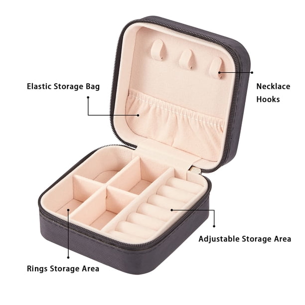 Caja Joyero Pequeña, Joyero Cajas Para Joyas De Mujer, Para Anillos, , Pendientes, Pulseras Y Collares Blanco Macarena Organizador De Almacenamiento De Joyas | En Línea