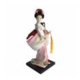 thumbnail image 4 of Muñeca Geisha japonesa con kimono, figura coleccionable de 23 cm (9 pulgadas), hecha a mano, ideal para regalos y decoración de mesa. Estilo A, 4 of 9