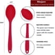 thumbnail image 4 of 2 cucharas de silicona para cocinar, resistentes al calor, diseño higiénico, cucharas para mezclar para cocina, cocinar, hornear, mezclar, herramientas, 4 of 7