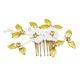thumbnail image 3 of Peine nupcial Salvador de Hojas de Oro para boda, 3 of 10