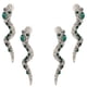 thumbnail image 1 of 4 pendientes de serpiente de metal a la moda, colgantes salvajes, accesorios de ropa creativos y elegantes, 1 of 5