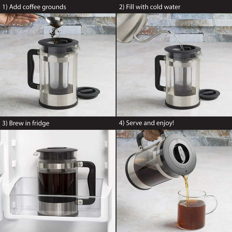 Kaffe Cold Brew Coffee Maker, 1.3 Liter $15.96 (Reg. $30) - Makes