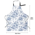 thumbnail image 2 of Cauagu Rose Flowers Aprons with Pockets,Waterproof Apron for Women,Kitchen Cooking Apron Adjustable Bib Aprons Chef Apron for Cooking,Drawing,Crafting, 2 of 8