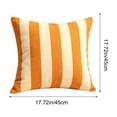 thumbnail image 3 of Outdoor Waterproof Pillow Cover, Geometric Stripe Cushion Case, Nylon Spandex Material, Weather Resistant, Stylish Decor for Sofa Chair Patio Living Space,Multicolor E, 3 of 5