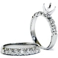 thumbnail image 3 of Pompeii White Gold 1/2ct Diamond Semi Mount Engagement Wedding Ring (G/H,I1), 3 of 3