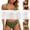Army Green, variant on Halter Bikini Swimwear sets 2 Piece Soft Bathing Suit Solid Bow Swimwear Summer Beach Swim Set