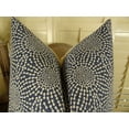 thumbnail image 2 of Thomas Collection Navy Taupe Geometric Designer Decorative Throw Pillow - 11080, 2 of 3