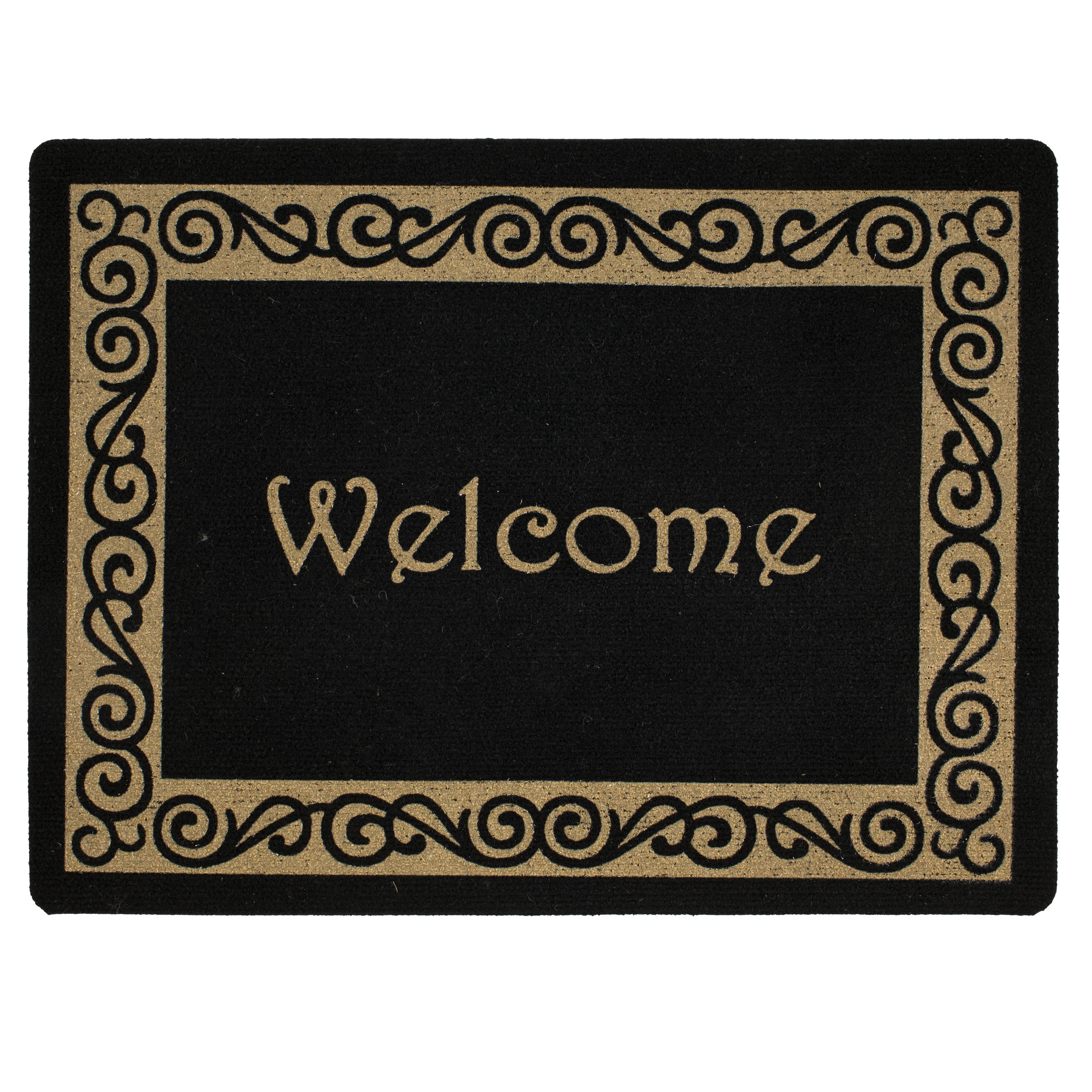 Mainstays 18" x 24" Harrington Scroll Welcome Mat, 1 Each