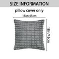 thumbnail image 5 of REGALWOVEN Throw Pillow Covers Set of 2, Soft Plush Solid Couch Pillow Cases for Sofa Bed Living Room Home Decor Grey 18" x 18", 5 of 5