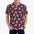 thumbnail image 1 of Fotbe Candy Corn (2) Camiseta Polo de Golf para Hombre con Estampado – Camisa Deportiva Transpirable con Cuello Abotonado-3X-Large, 1 of 6