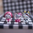 thumbnail image 1 of Mini figurita de Anime Kawaii Sanrio Hello Kitty, modelo de muñeca linda, juguetes, llavero colgante, figura de acción, regalos para niños, 1 pieza, 1-3cm, 1 of 3