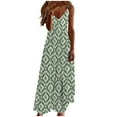 thumbnail image 2 of Cagogo Women's Summer Casual Loose Maxi Long Cami Dresses Under $5 Sleeveless Spaghetti Strap Floral Swing Flowy Homecoming Dresses V Neck Sexy Black Cocktail Dresses, 2 of 5
