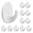 thumbnail image 3 of 12 Pcs Plastic Hooks Self Adhesive, Sticky Hooks Removable Wall Hooks,Stick on Hooks for Hanging Coat Cloth Towel, 3 of 10