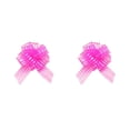thumbnail image 2 of Yuarrent Tire de la cinta de lazos para envolver regalos Decoración de boda Cestas de regalos multicolores Regalo de Navidad para celebración Rosa Rosa oscuro 2piezas Yuarrent CBP392234, 2 of 5