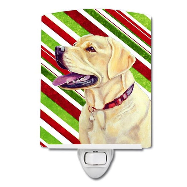 Carolines Treasures LH9248CNL Labrador Candy Cane Holiday Christmas Ceramic Night Light