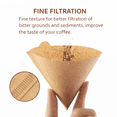 thumbnail image 3 of MGEZCOO Cone Coffee Filters #02, Unbleached Paper Pour Over Filters, 200 Count, 2-4 Cup, 3 of 6