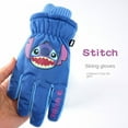 thumbnail image 2 of Stitch Children'S Ski Gloves Boys Winter Warm Children With Fleece Thickened Baby Finger Gloves，Ages 3-6, 2 of 3