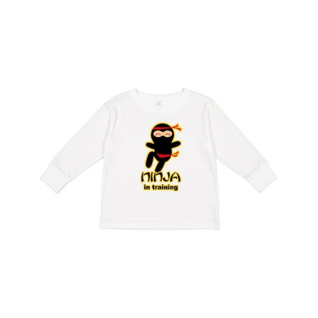 

Inktastic Ninja in Training Gift Toddler Boy or Toddler Girl Long Sleeve T-Shirt