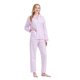thumbnail image 4 of Conjunto de Pijama y Ropa de Descanso de Algodón para Mujer, Top de Manga Larga con Botones y Pantalones con Cintura Elástica y Cordón, Pijamas Suaves y Cómodos de Largo Completo para Mujer, Flores P, 4 of 7