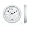 thumbnail image 7 of La Crosse Clock 15" Indoor/Outdoor Quartz Payton White Wall Clock with Temp & Humidity, 404-3015CC, 7 of 7