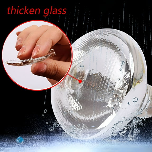 HIBIBUD Infrared Light Bulb Heating Lamp Pet Poultry Incandescent Heat Lamp Hard Glass Pet Light for Chicken Farm, Pig Farm | 5,000 Hour Rated RED 150W