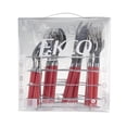 thumbnail image 4 of Juego de Cubiertos EKCO de 17 Piezas Color Rojo Acero inoxidable Porta Cubiertos 46736, 4 of 8