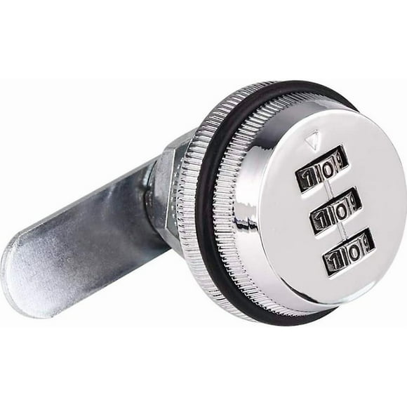 3 Digit Password Combination Locks ,30mm Zinc Alloy Cam Cabinet Code Lock for Security Drawer Mailbox Cabinet Tool Box Glass Cabinet Safe Locker