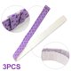 thumbnail image 2 of Solución de horneado uniforme para pasteles perfectos, tiras de algodón ajustables ideales para cocinas domésticas y profesionales, 3 tiras para pasteles moradas, 2 of 5