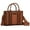 Distressed-Brown, variant on Wrangler Medium Tote Bag for Women Designer Satchel Handbags Top-handle Purses with Strap, Natural-Brown